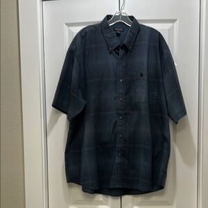 Knights Sportswear Grey and Black Casual Button Down Shirt Lightweight